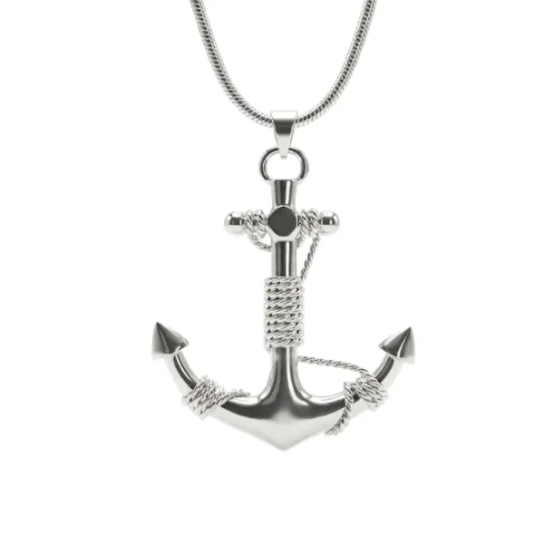 Halskette Calypso 925 Sterling Silber mit Anker Anhänger